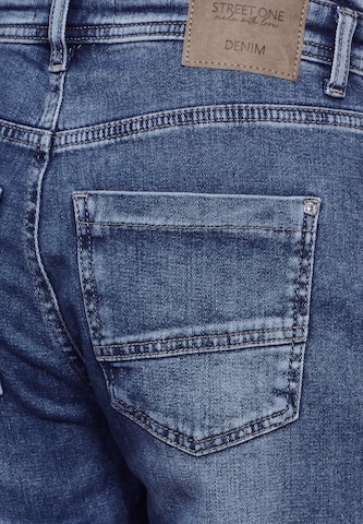 STREET ONE Tapered Jeans in Blau