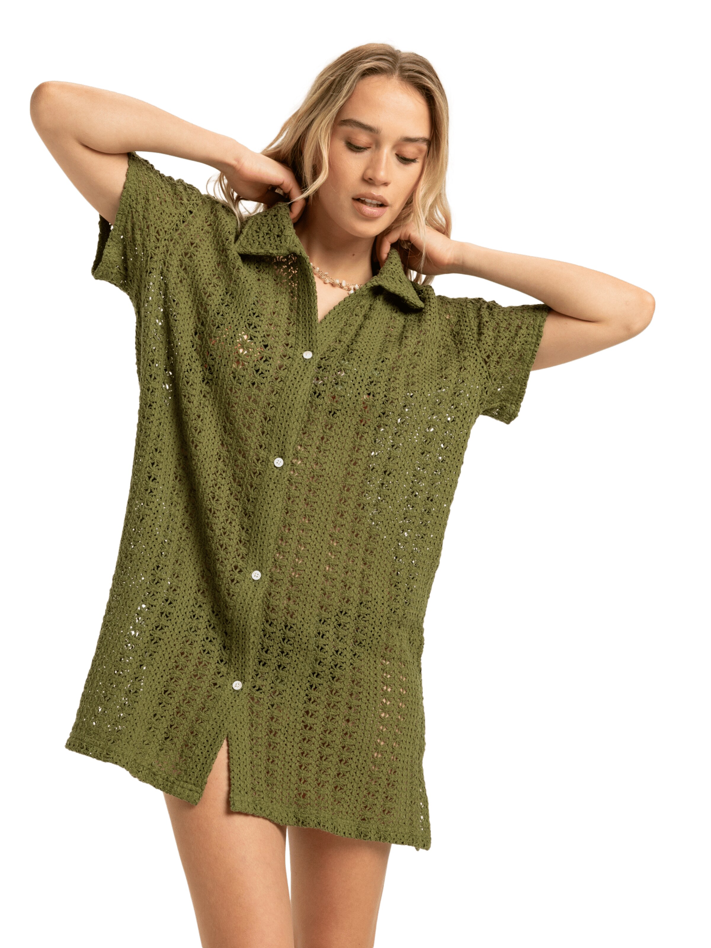 ROXY Strandjurk 'Chasin Sunset' in Groen: voorkant