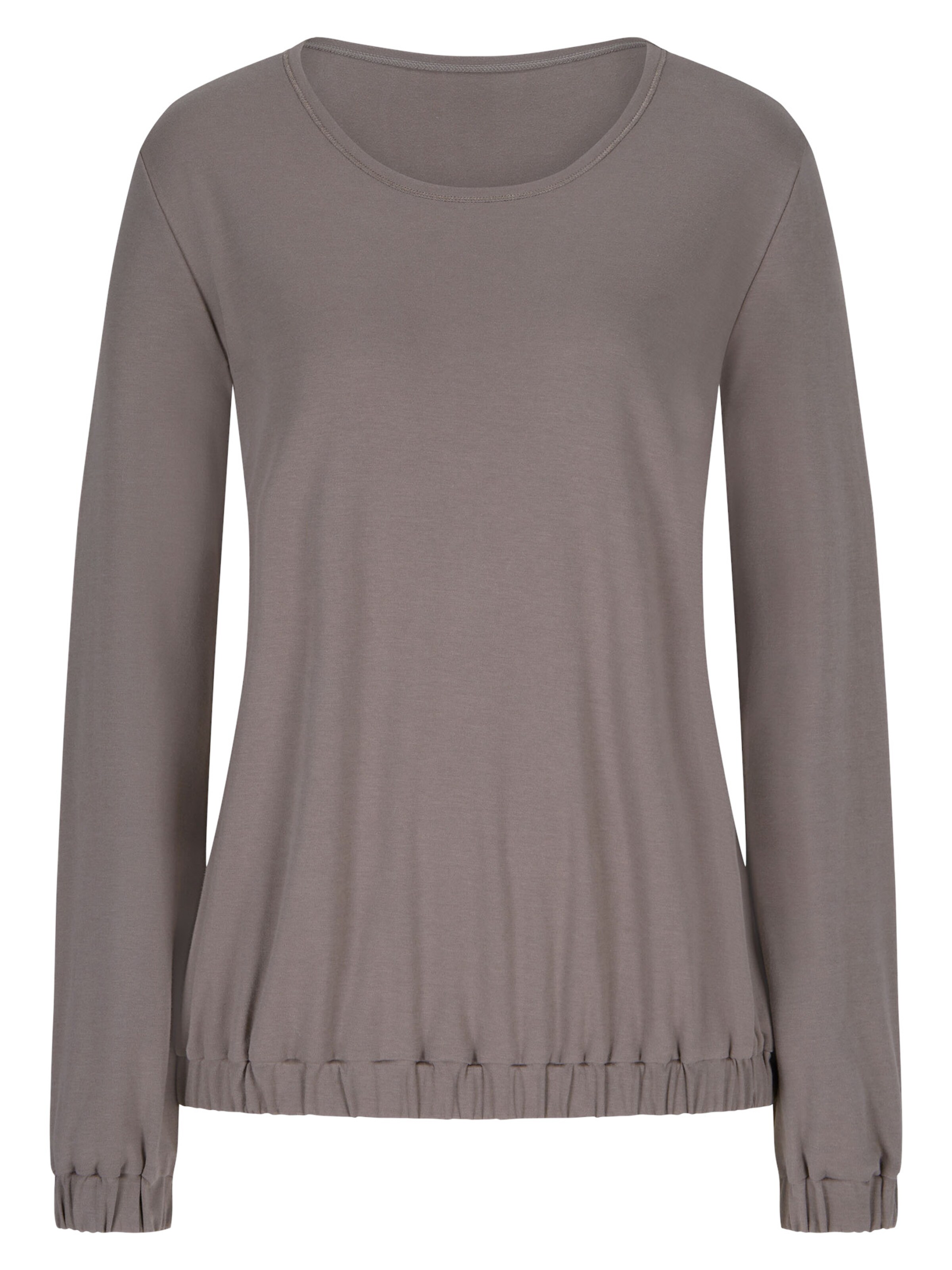 Mey Pajama shirt in Brown: front