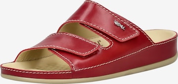 Sandales à lanières vital en rouge : devant