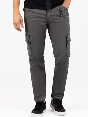 TIMEZONE Regular Cargo Jeans ' Ben' in Grey: front