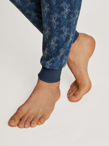 CALIDA Pyjama lang 'Nightwear Xtra' in Blauw