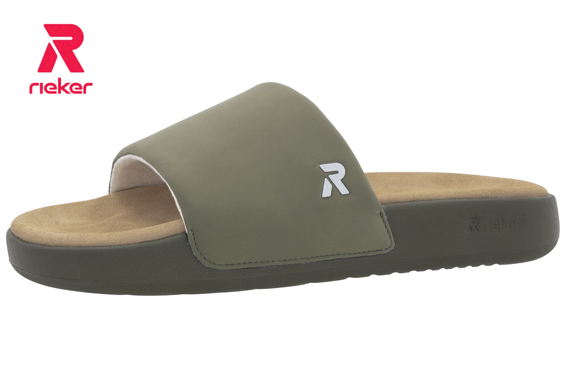 Mule Rieker Sport en vert : devant