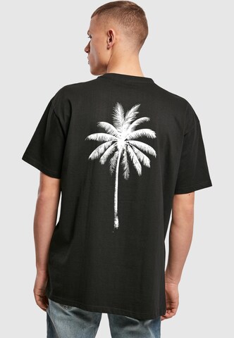 T-Shirt 'Under The Palm Trees' Mister Tee en noir : devant