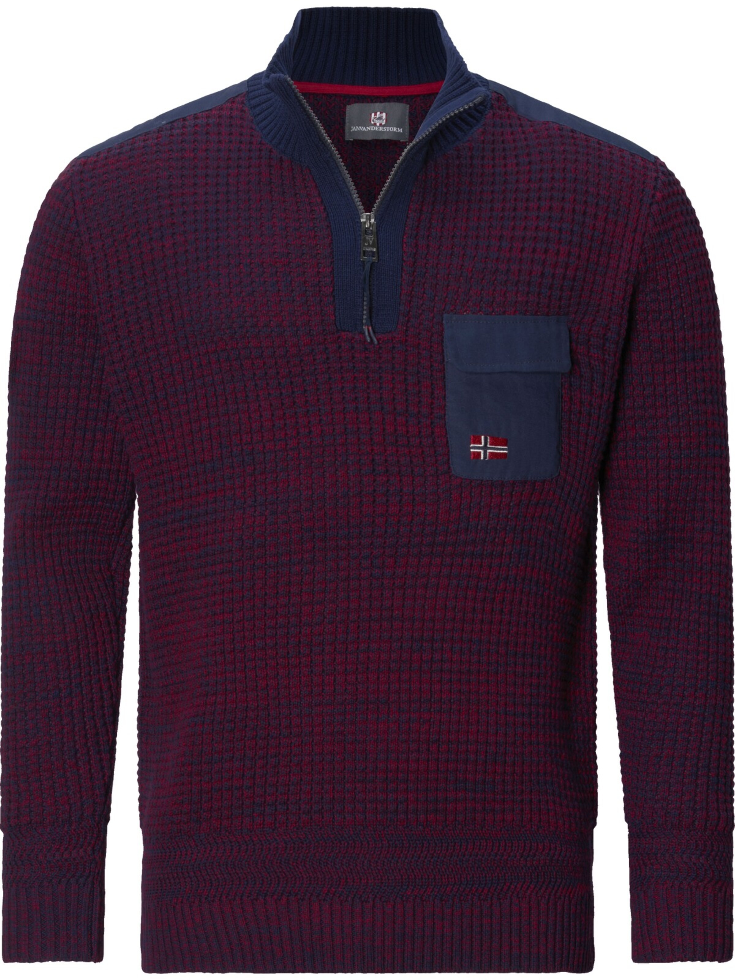 Jan Vanderstorm Pullover ' Bjornberg ' in Rot: Vorderseite