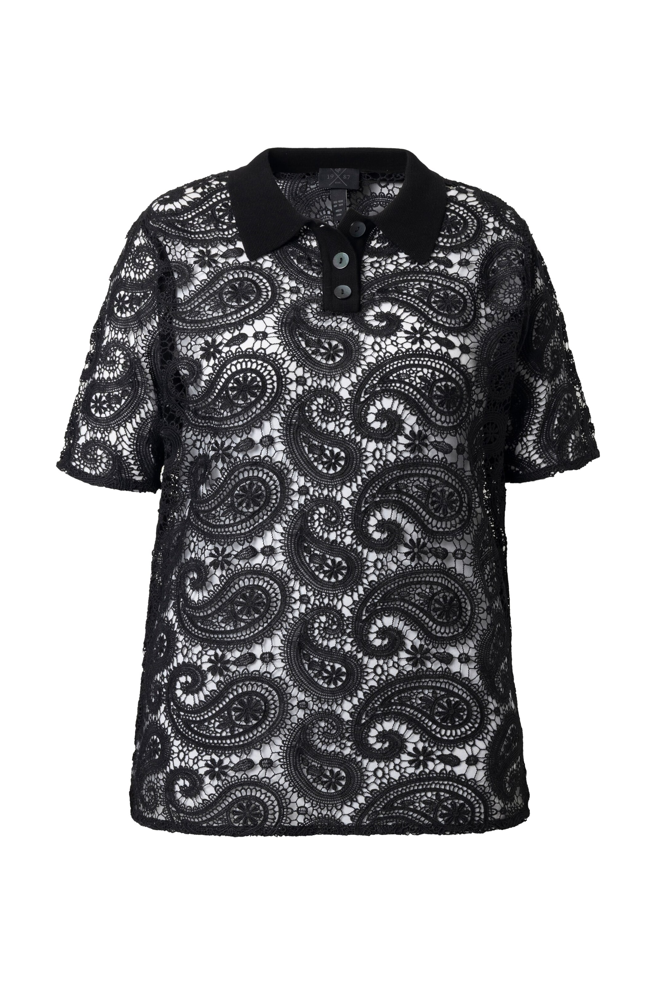 Ulla Popken Shirt in Black: front