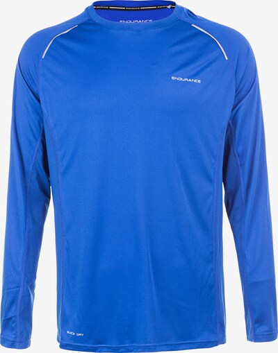 ENDURANCE Functioneel shirt 'Lasse' in de kleur Blauw / Wit, Productweergave