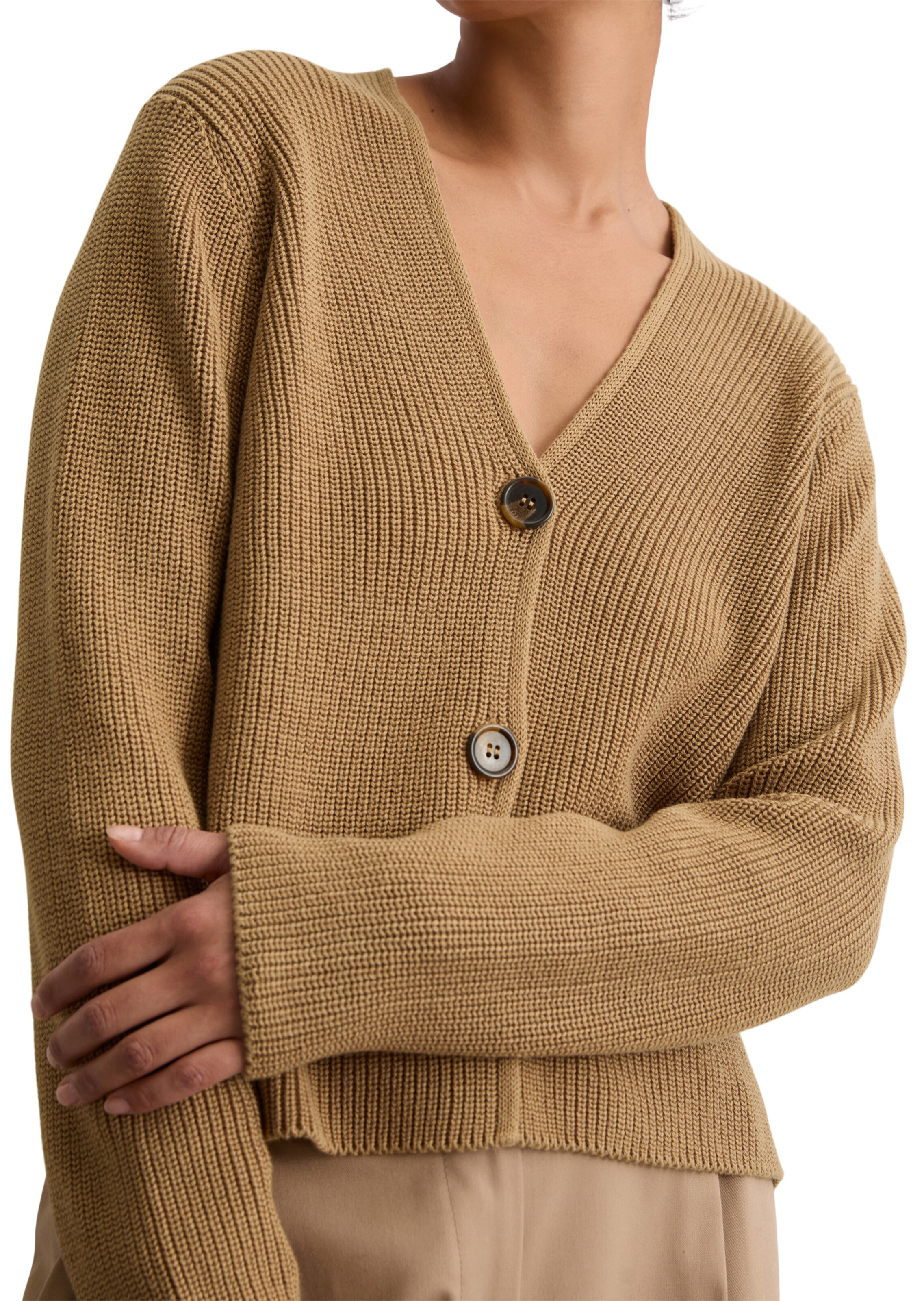 Marc O'Polo Strickjacke in Beige