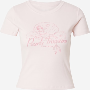 T-shirt HOLLISTER en rose : devant