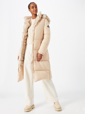 River Island Between-Seasons Coat in Beige