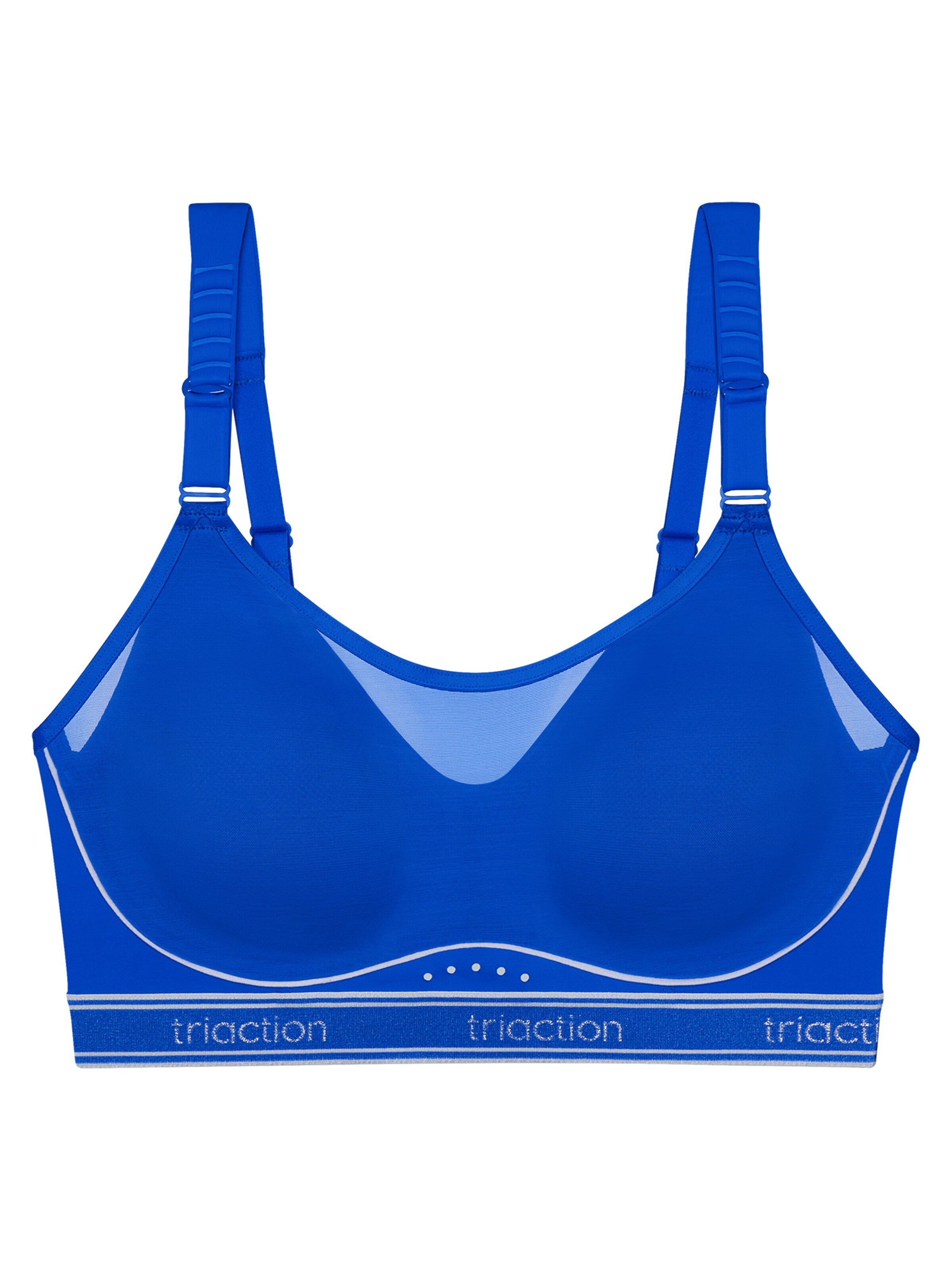 Triumph Triaction Bralette Bra 'Cardio Breeze' in Blue: front