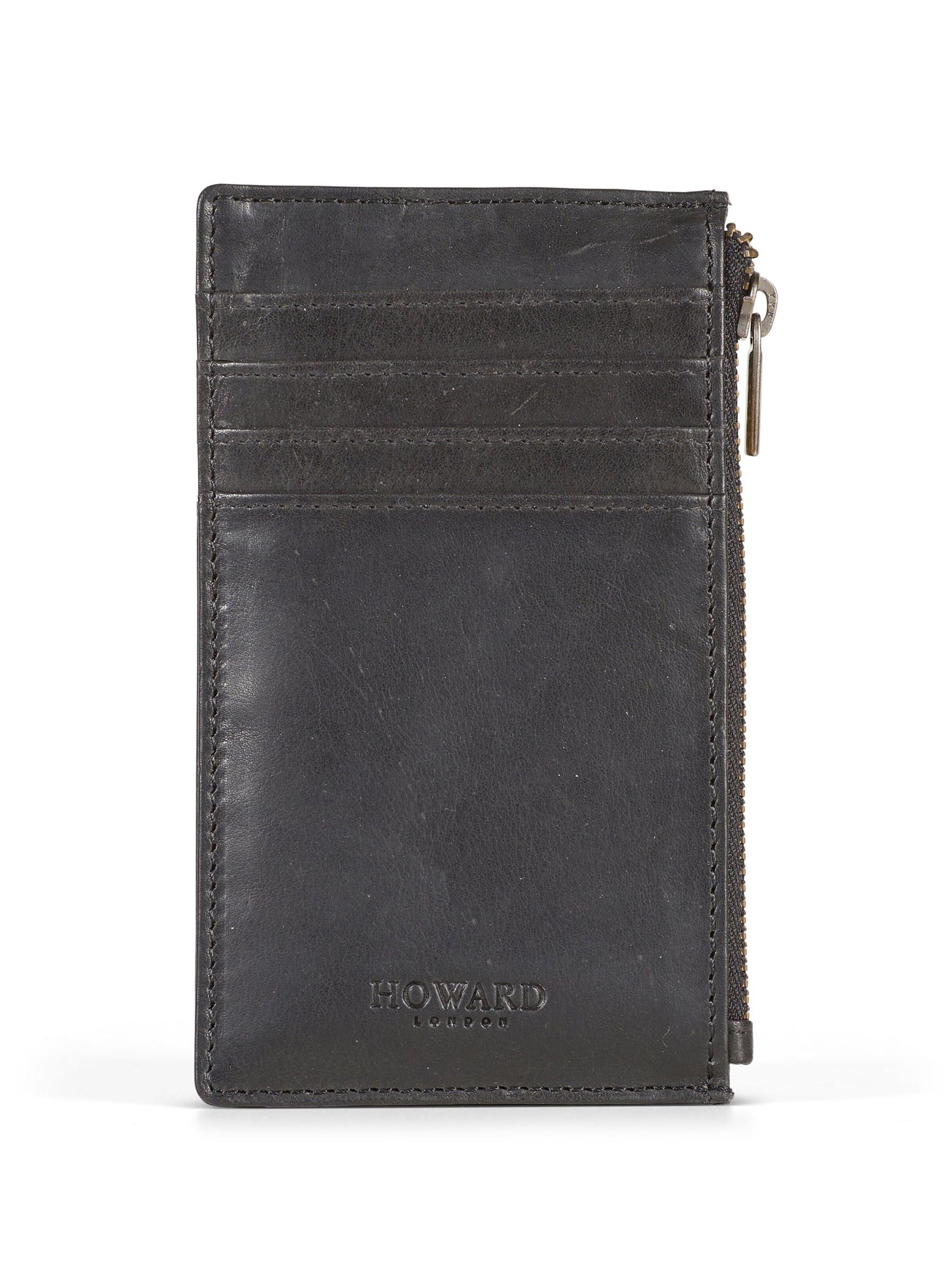 Porte-monnaies 'Cardwallet Alvin Black' Howard London en noir : devant