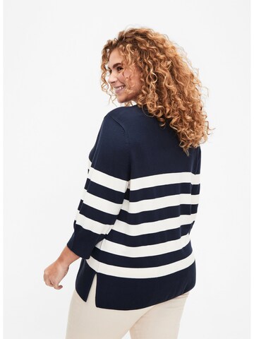 Pull-over 'Mcarrie' Zizzi en bleu