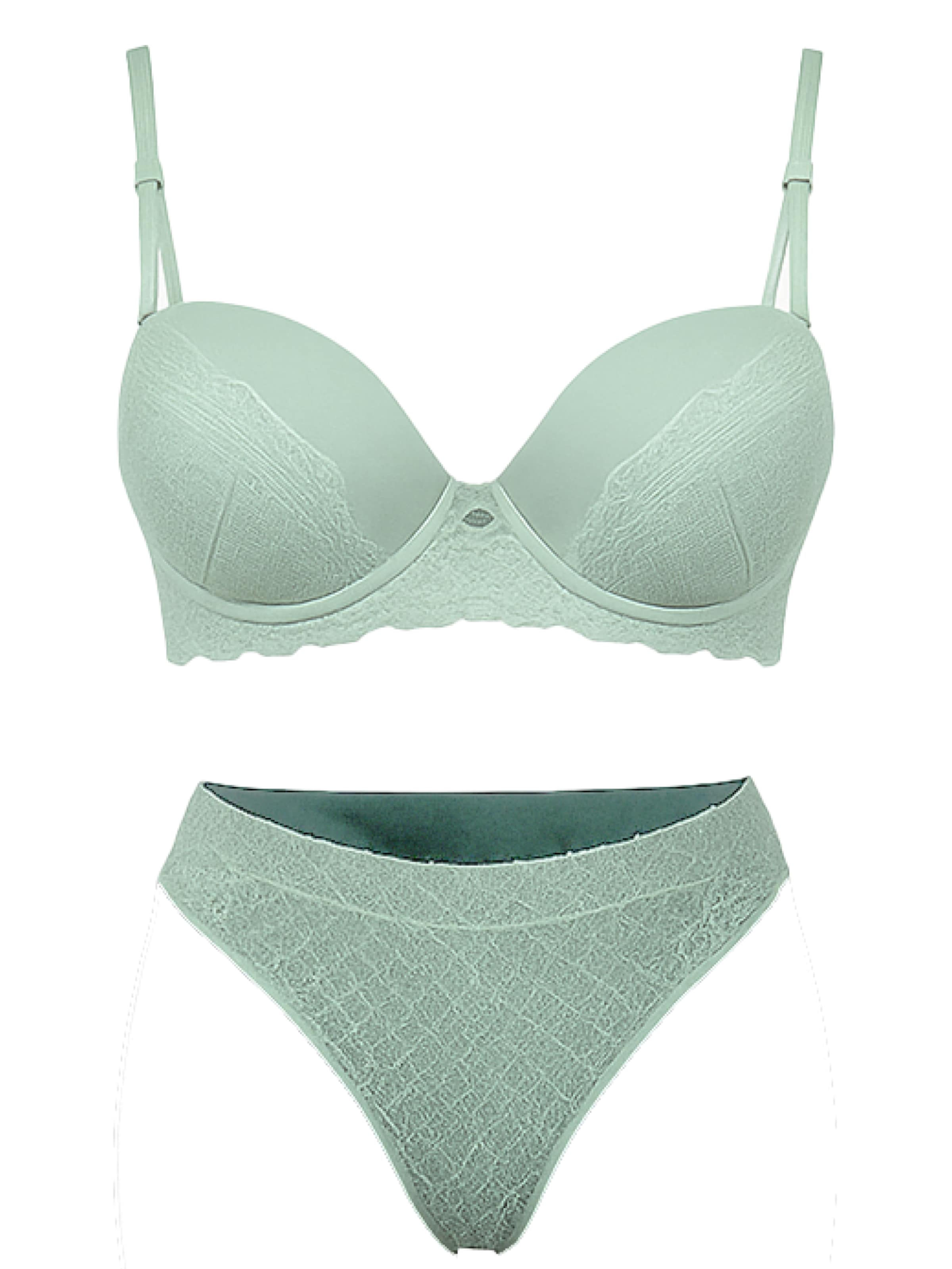 C&City T-shirt Underwear sets in Green: front