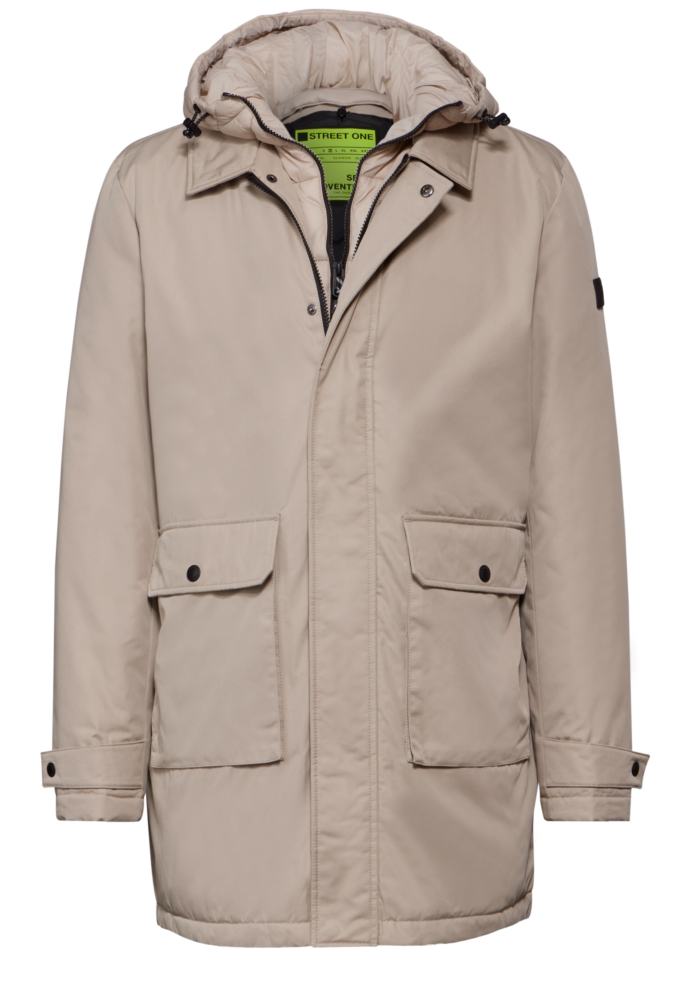 Street One MEN Winter Jacket in Beige: front