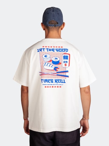 DillySocks Bluser & t-shirts 'Let The Good Times Roll' i hvid: forside