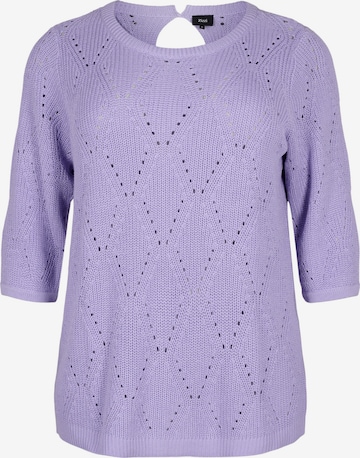 Zizzi Pullover 'Memmi' in Lila: predná strana