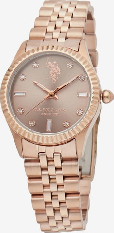 Montre à affichage analogique 'Celine' U.S. POLO ASSN. en or : devant