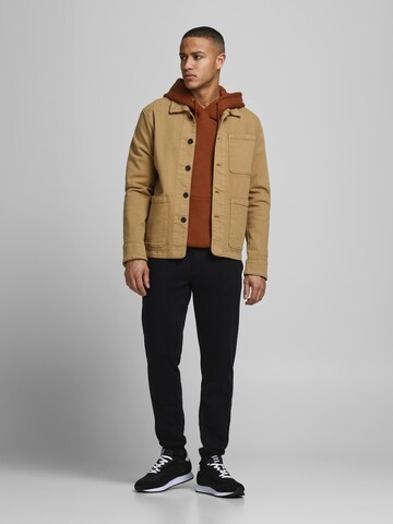 JACK & JONES Tapered Housut 'Gordon Star' värissä musta