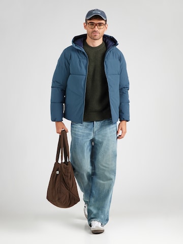 JACK & JONES Зимно яке 'JJGLOBAL' в синьо