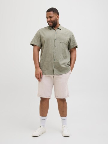 Jack & Jones Plus regular Lærredsbukser i grå