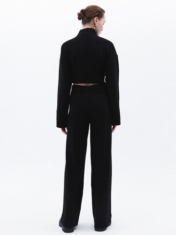 Wide Leg Pantalon OXXO en noir