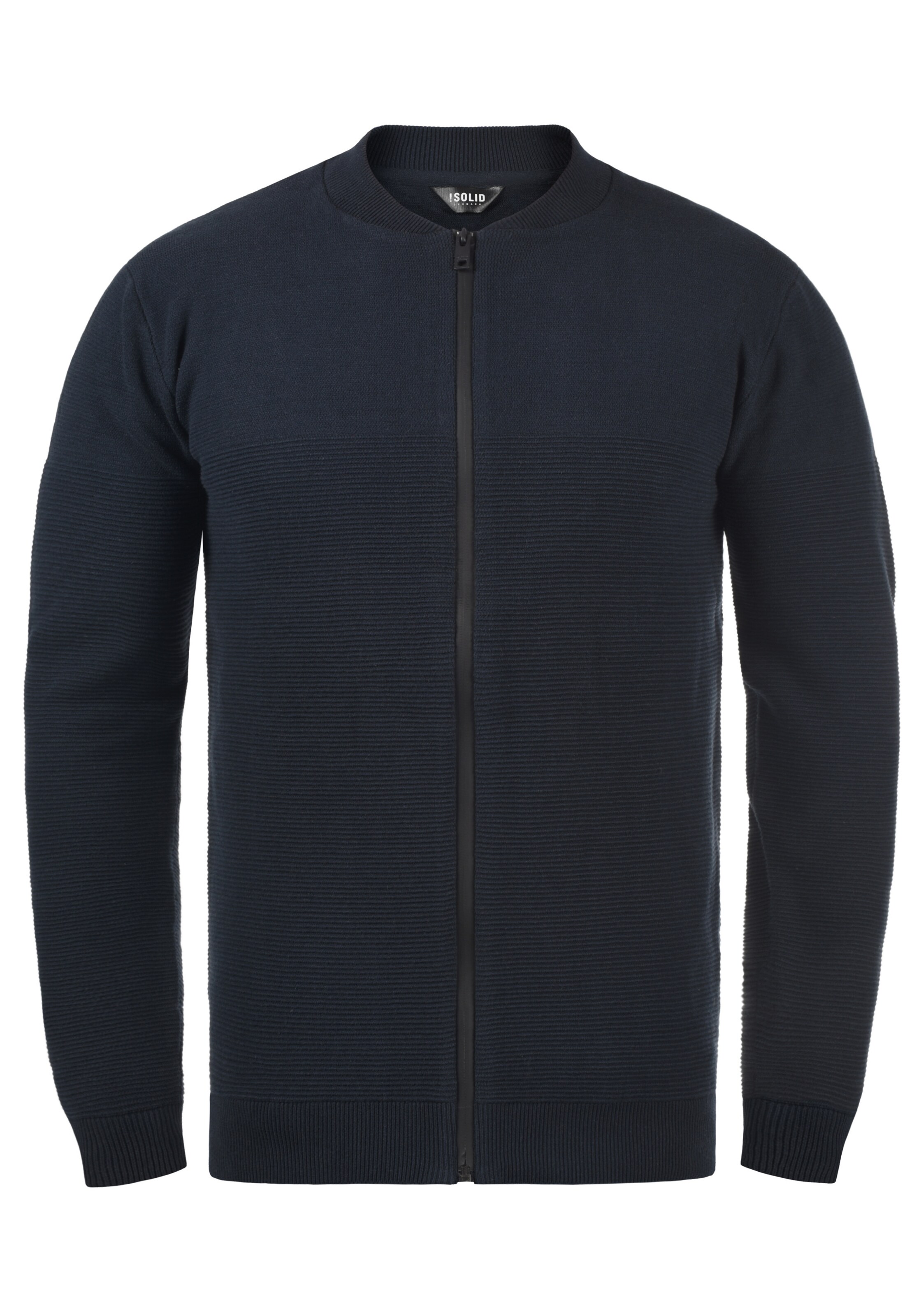 !Solid Strickjacke 'Cezar' in Blau: Vorderseite