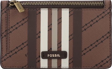 FOSSIL Sleutelhanger 'Logan' in Bruin: voorkant