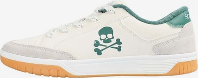 Scalpers Sneakers i lysegrå / mørkegrøn / offwhite, Produktvisning