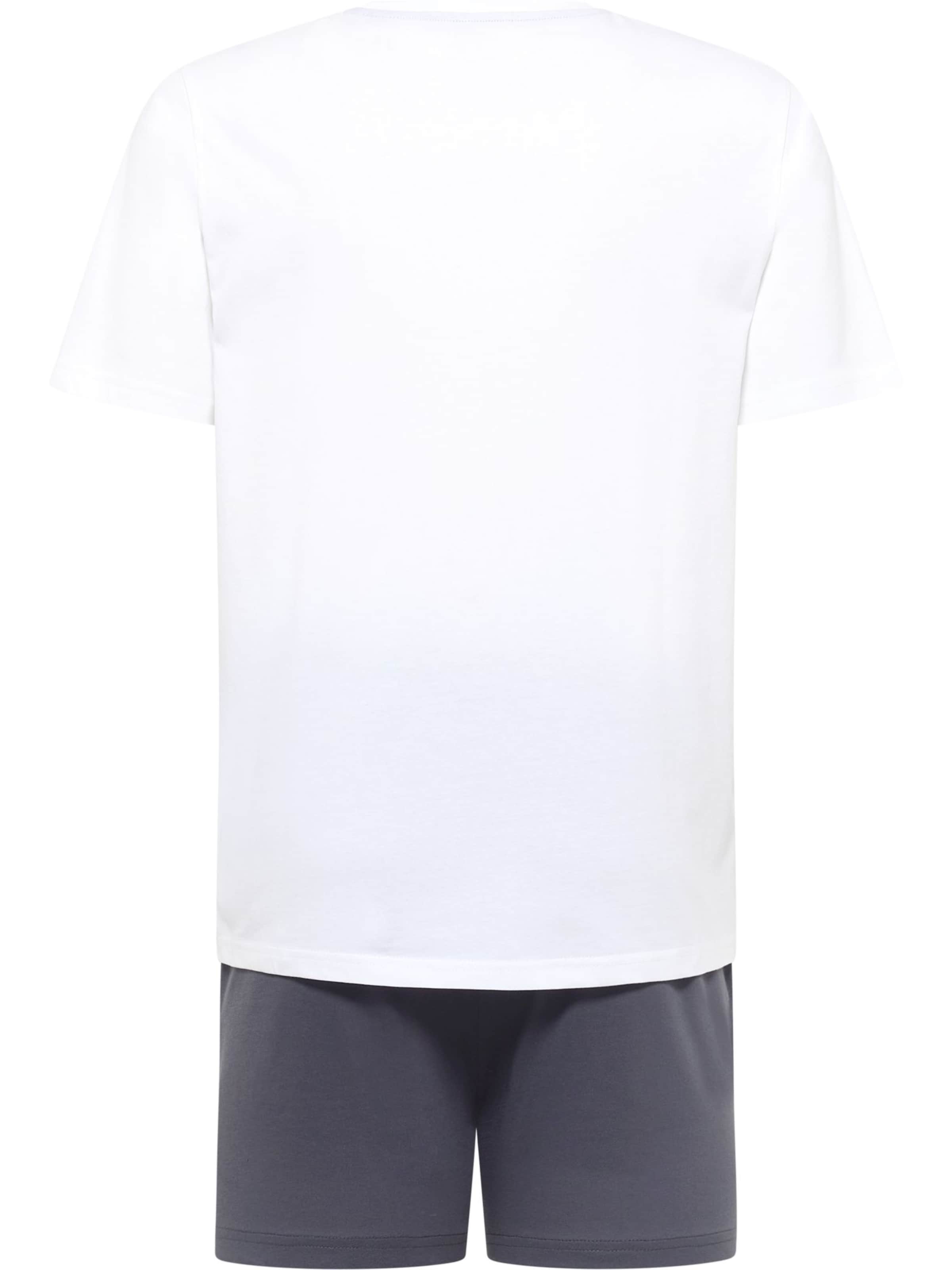 Carlo Colucci Pyjama kort ' Ferreri ' in Grijs