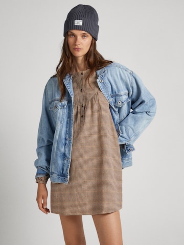 Pepe Jeans Shirt Dress 'KEIRA' in Brown: front