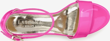 LASCANA - Sandalias con hebilla en rosa