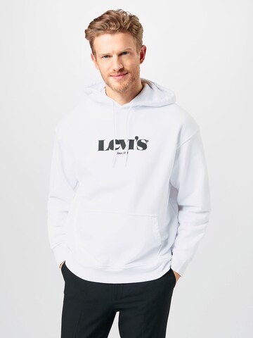 LEVI'S ® Regular Fit Sweatshirt 'Relaxed Graphic Hoodie' i hvit: forside
