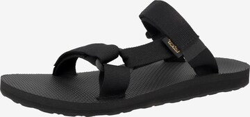 TEVA Mules in Black: front