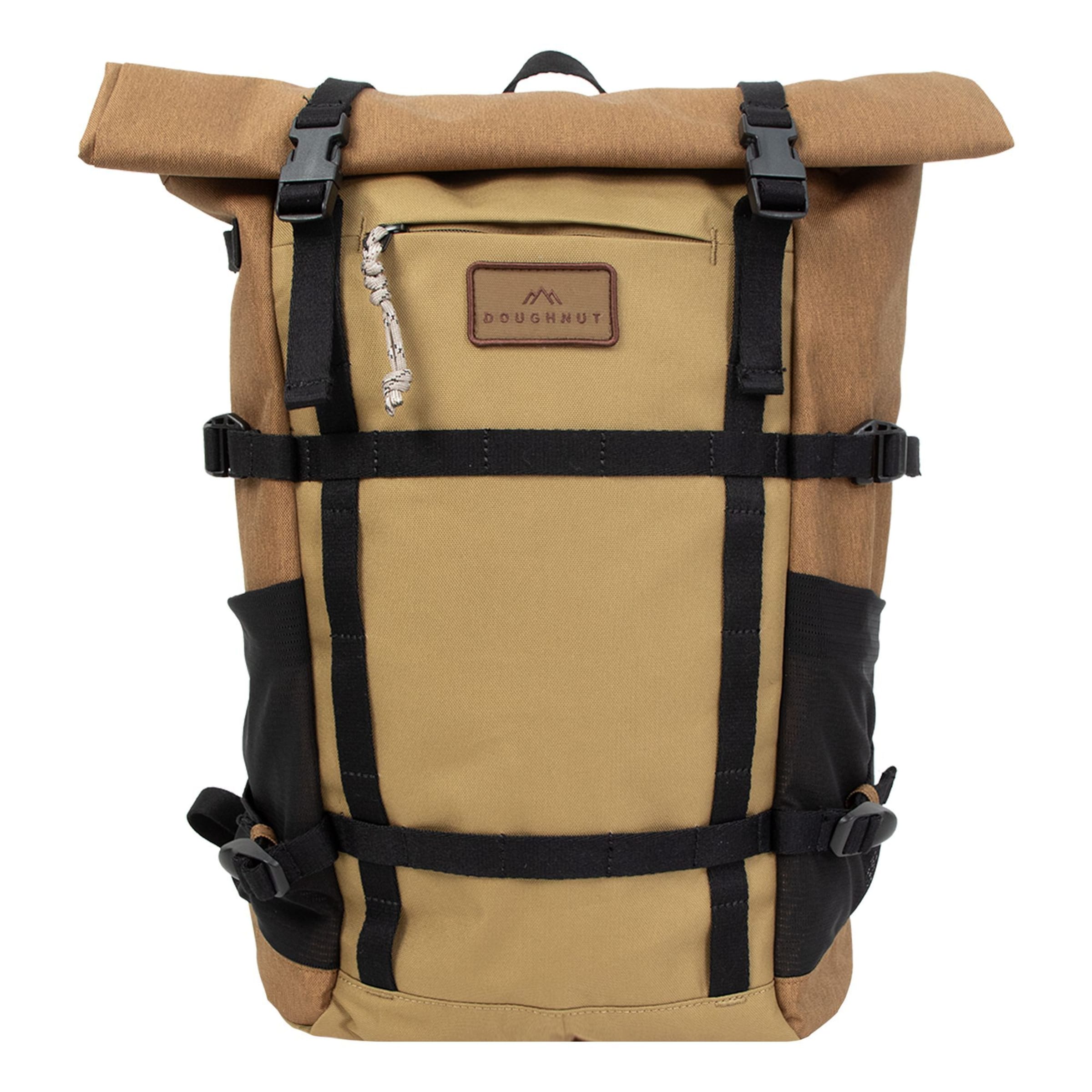 Doughnut Backpack in Beige: front