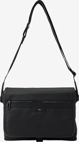 BOSSMessenger torba preko ramena 'Ray' - crna boja: prednji dio
