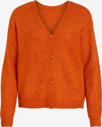 VILA Knit Cardigan 'Jamina' in Orange: front