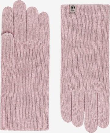 Roeckl Full Finger Gloves in Pink: front