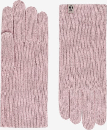 Roeckl Full Finger Gloves in Pink: front