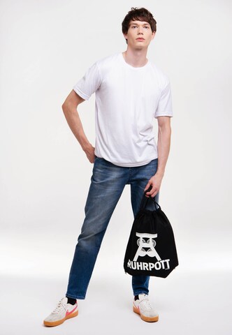 LOGOSHIRT Gym bag 'Ruhrpott' in Black