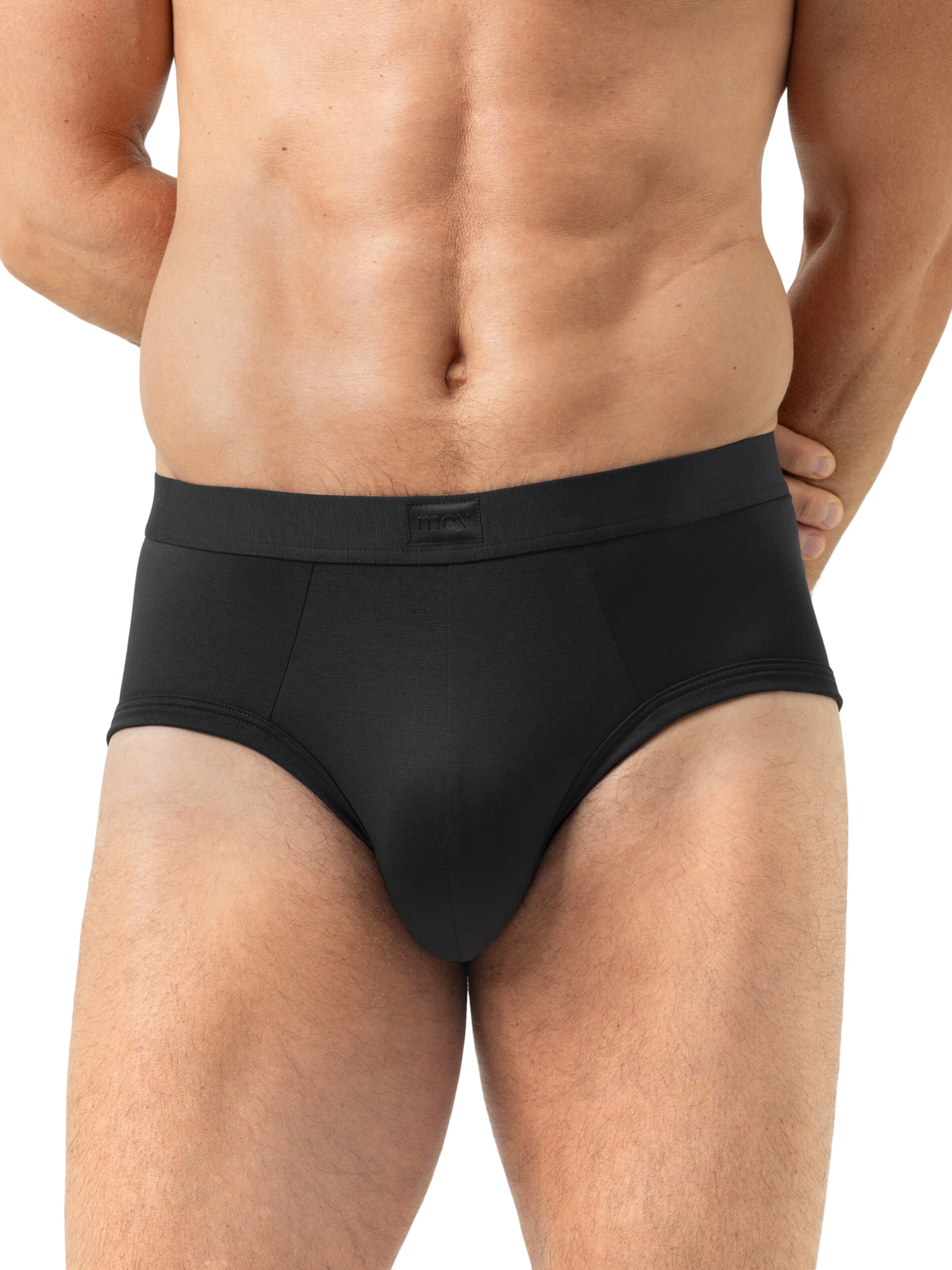 Mey Slip 'Iconic Modal' in Black: front