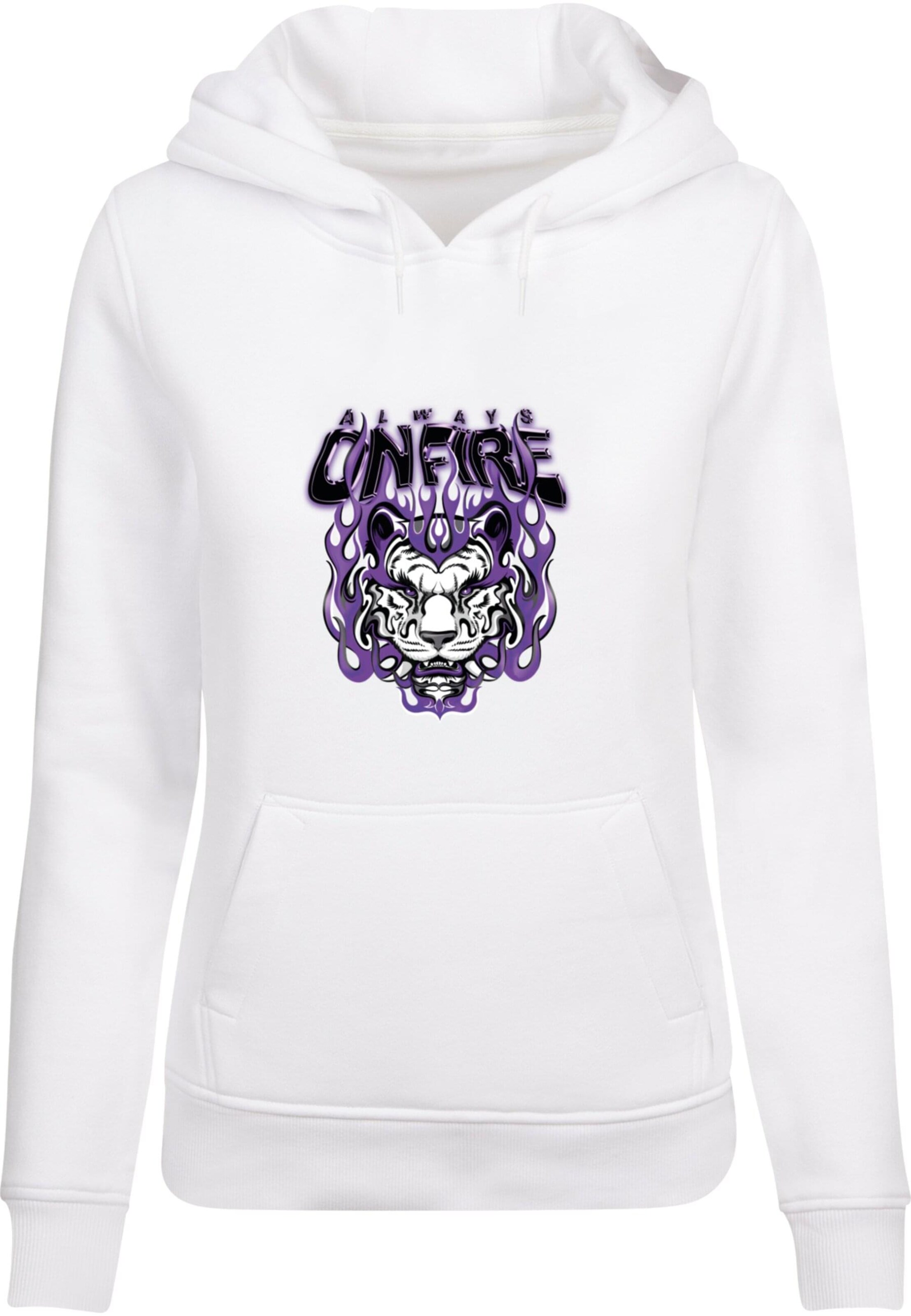 Mister Tee Mikina 'Always On Fire' - Biela: predná strana