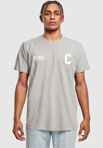 T-Shirt 'Columbia University - C' Merchcode en gris : devant