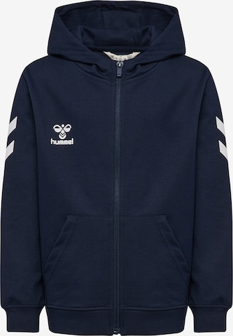 Hummel Sportssweatjakke i blå: forside