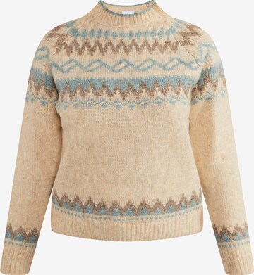 usha BLUE LABEL Pullover 'Fenia' in Beige: predná strana