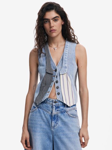 Gilet Desigual en bleu : devant