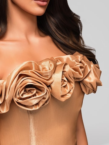Ombre Abendkleid in Gold: Vorderseite