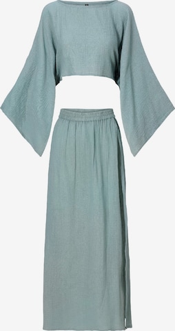 LingaDore - Vestido de fato de banho em verde: frente
