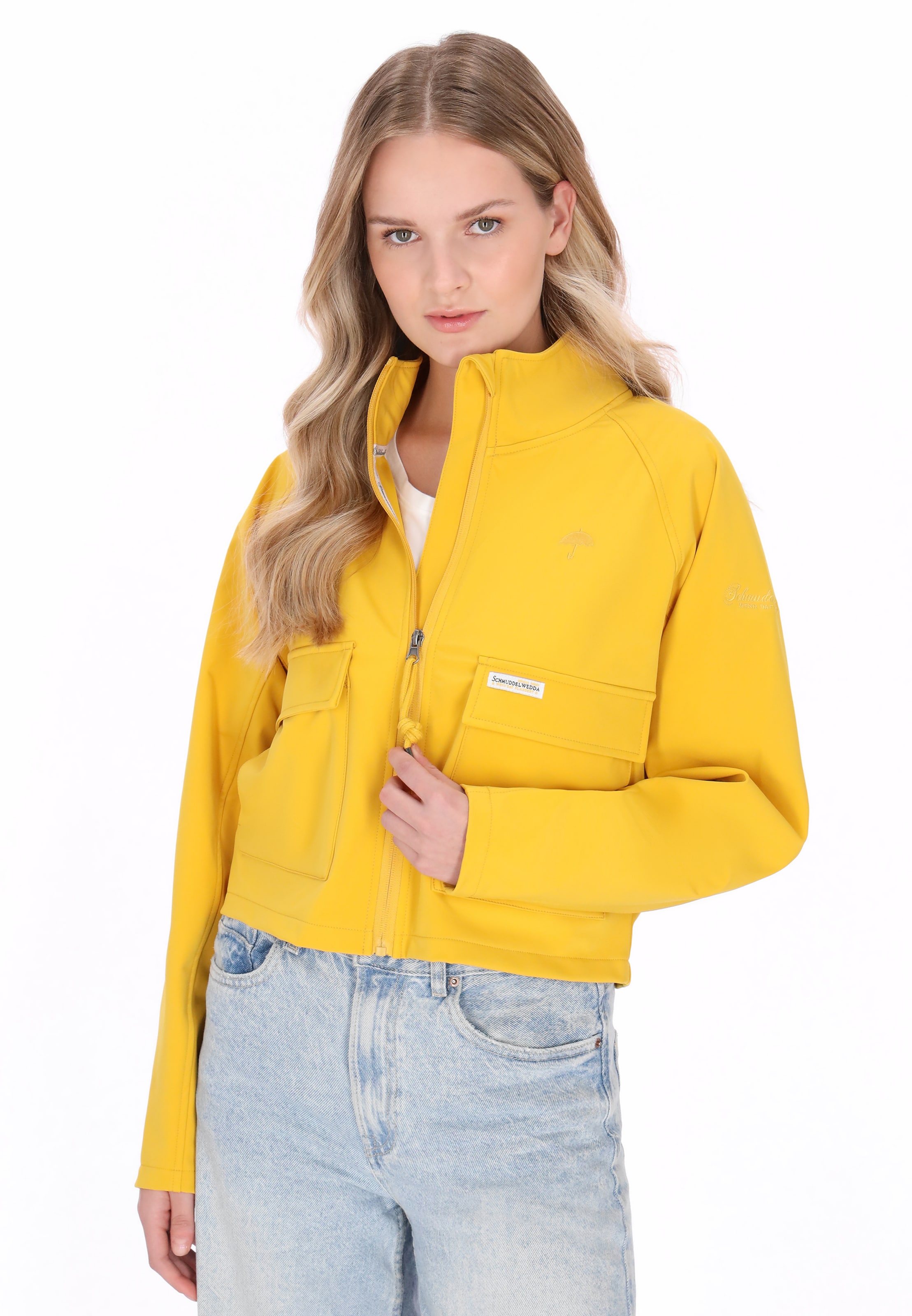 Veste fonctionnelle Schmuddelwedda en jaune : devant