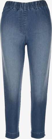 MIAMODA Skinny Jeggings in Blue: front